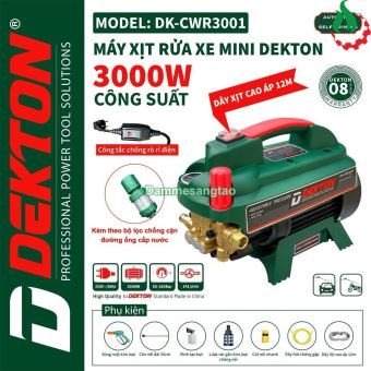 Máy Rửa Xe Chỉnh Áp DEKTON DK-CWR3001 điện 220V