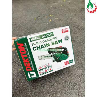 Máy cưa xích xăng Dekton DK-CX12 (Động cơ 2 thì dung tích 25.4cc)