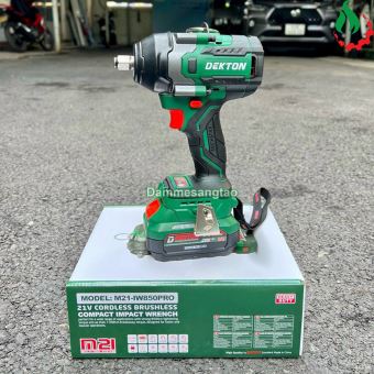 Máy siết bulong pin 21V Dekton M21-IW850Pro 850Nm