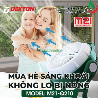 Quạt pin 21V Dekton M21-Q210 Motor chổi than