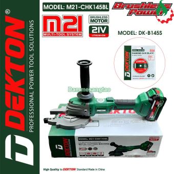 Máy cắt sắt pin 21V Dekton M21-CHK145BL vòng tua chậm (Đĩa cắt 145mm)