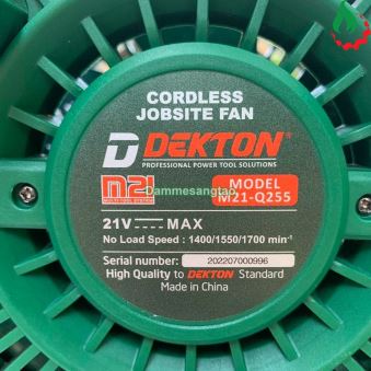 Quạt pin 21V Dekton M21-Q255