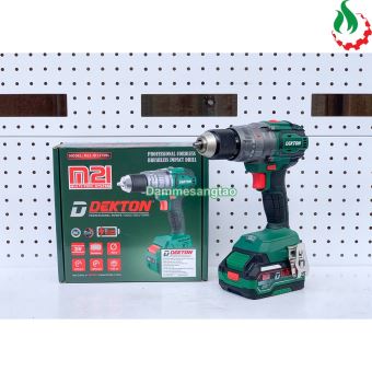 Máy khoan pin 21V DEKTON M21-ID1375BL 75Nm