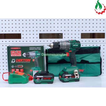 Máy khoan pin 21V DEKTON M21-ID1375BL 75Nm