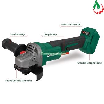 Máy mài góc pin 21V Dekton M21-AG100BT (Công tắc bóp)