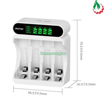 Bộ sạc pin Beston 1.2V AA AAA tự động ngắt khi sạc đầy