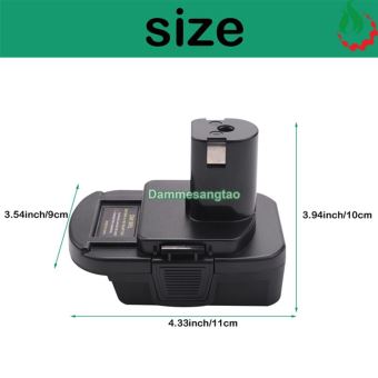 Đế chuyển pin Dewalt Milwaukee 18V sang máy Ryobi 18V (DM18RL)