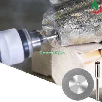 Đĩa cắt kim cương mini lỗ vít 3mm (Bộ 10 đĩa 16-60mm + 2 thanh)