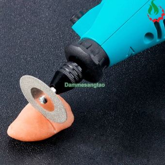 Đĩa cắt kim cương mini lỗ vít 3mm (Bộ 10 đĩa 16-60mm + 2 thanh)