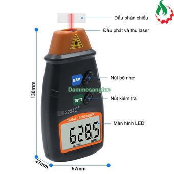 Máy đo tốc độ vòng quay bằng tia laser DT-2234C+