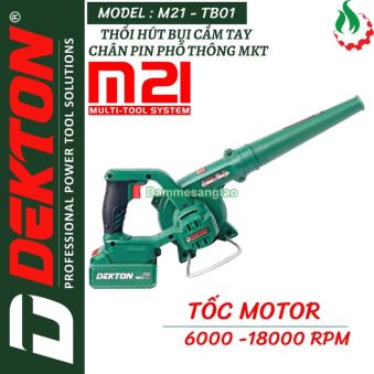 Máy thổi bụi pin 21V Dekton M21-TB01