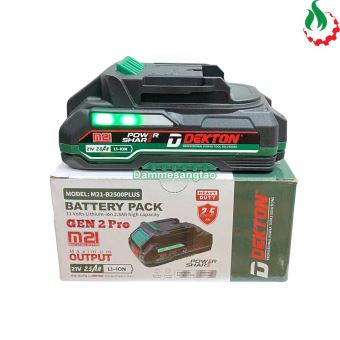 Pin DEKTON 21V M21-B2500PLUS chân pin Makita