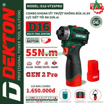 Máy khoan pin 14V Dekton D16-KVT1055PRO 55Nm