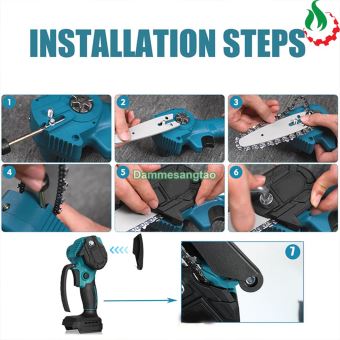 Dây xích 6 inch thay thế cho máy cưa xích pin