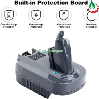 Đế chuyển Pin Mikita 18V sang máy Dyson 18V (MT18DSV6)