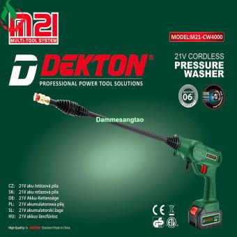 Máy rửa xe dùng pin 18V Dekton M21 CW4000