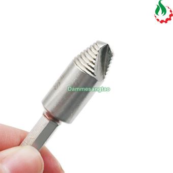 Mũi vặn vít gãy 6-12mm tháo ốc vít gãy Chuôi lục giác (Bộ 5 mũi)