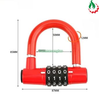 Ổ khóa số chữ U cao cấp khoá 4 số chống trộm an toàn bảo mật