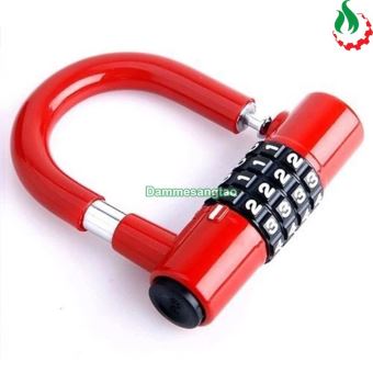 Ổ khóa số chữ U cao cấp khoá 4 số chống trộm an toàn bảo mật