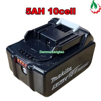 Pin đóng makita 18V 18650 adapter có báo pin (Mẫu 1) (Pin đóng Lishen hoặc tương đương)