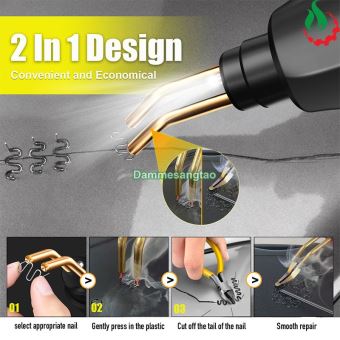 Máy hàn nhựa ô tô xe máy đa năng 70W 220V XC-70B (Tặng kèm phụ kiện 200 ghim)