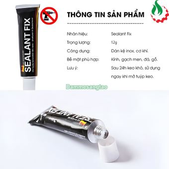 Keo dán Sealant Fix siêu chắc dán gạch men, tường, gỗ, thủy tinh