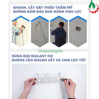 Keo dán Sealant Fix siêu chắc dán gạch men, tường, gỗ, thủy tinh