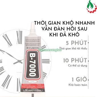 Keo dán B7000 trong suốt siêu dính dán điện thoại, trang sức, đồ thủ công