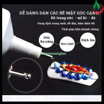 Keo dán B7000 trong suốt siêu dính dán điện thoại, trang sức, đồ thủ công
