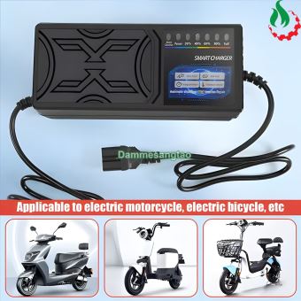 Sạc xe điện 60V dùng cho bình Acquy chống phù bình có hiển thị phần trăm sạc
