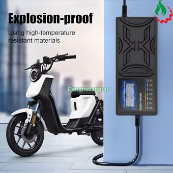 Sạc xe điện 60V dùng cho bình Acquy chống phù bình có hiển thị phần trăm sạc