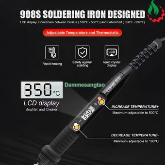 Mỏ hàn chì điều chỉnh nhiệt độ 908S 220V 80W