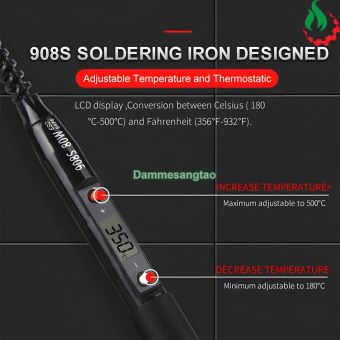 Mỏ hàn chì điều chỉnh nhiệt độ 908S 220V 80W