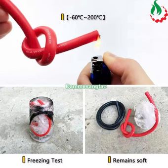 Dây điện chống cháy silicon AWG cao cấp siêu mềm