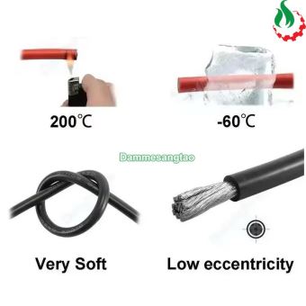 Dây điện chống cháy silicon AWG cao cấp siêu mềm
