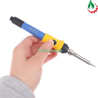Mỏ hàn 12V DC 60W cấp nguồn bằng cổnng DC 5.5 x 2.1mm (Không nguồn)
