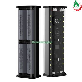 Vỏ box sạc dự phòng 4 cell 21700 có lò xo (BQ-S21PD) sạc nhanh 22.5W (Không có pin)