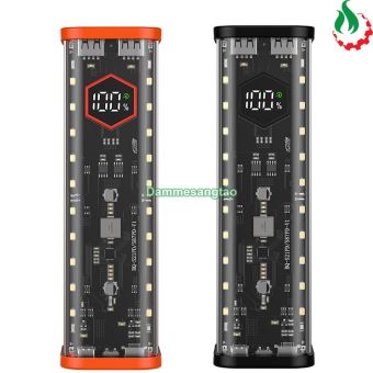 Vỏ box sạc dự phòng 8 cell 21700 có lò xo (BQ-S87PD) sạc nhanh 22.5W (Không có pin)