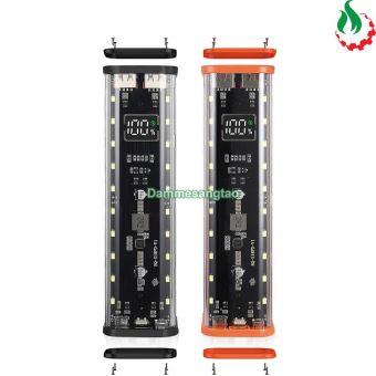 Vỏ box sạc dự phòng 8 cell 18650 có lò xo (BQ-S18PD) sạc nhanh 22.5W (Không có pin)