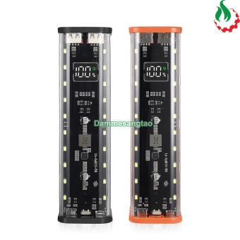 Vỏ box sạc dự phòng 8 cell 18650 có lò xo (BQ-S18PD) sạc nhanh 22.5W (Không có pin)