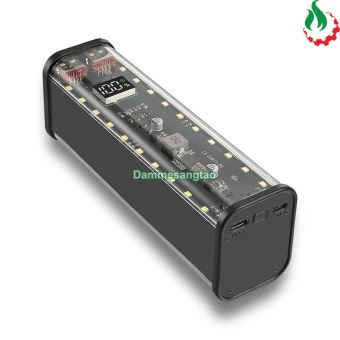 Vỏ box sạc dự phòng 8 cell 18650 có lò xo (BQ-S18PD) sạc nhanh 22.5W (Không có pin)