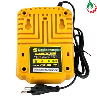 Sạc pin Starker 21V SK-CBF2A chân pin Makita có quạt tản nhiệt