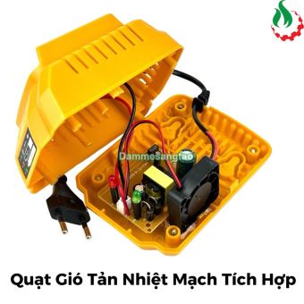 Sạc pin Starker 21V SK-CBF2A chân pin Makita có quạt tản nhiệt