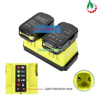 Sạc đôi pin RYOBI 18V (P117) Li-ion nhận mạch zin (OEM)
