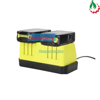 Sạc đôi pin RYOBI 18V (P117) Li-ion nhận mạch zin (OEM)