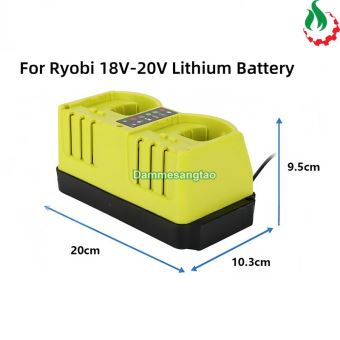 Sạc đôi pin RYOBI 18V (P117) Li-ion nhận mạch zin (OEM)