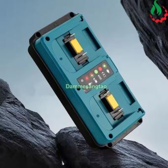 Sạc đôi pin MAKITA 18V (DC18RD) Li-ion nhận mạch zin (OEM)