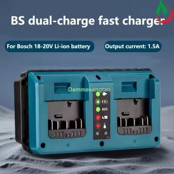 Sạc đôi pin BOSCH 18V (GAX1418V-02) Li-ion nhận mạch zin (OEM)