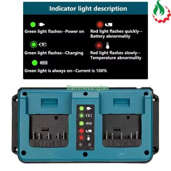 Sạc đôi pin BOSCH 18V (GAX1418V-02) Li-ion nhận mạch zin (OEM)