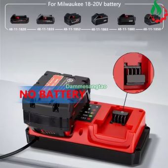 Sạc đôi pin MIL 18V (48-59-1802) Li-ion nhận mạch zin (OEM)